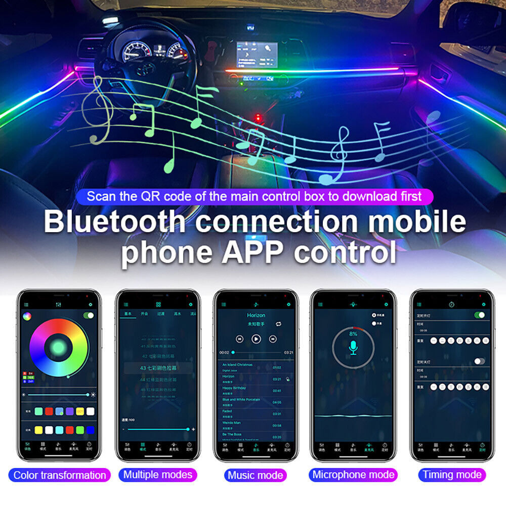 22 In 1 Led Strip Symfonie Omg - Car Dashboard Light Fiber Optic recensie en prijs