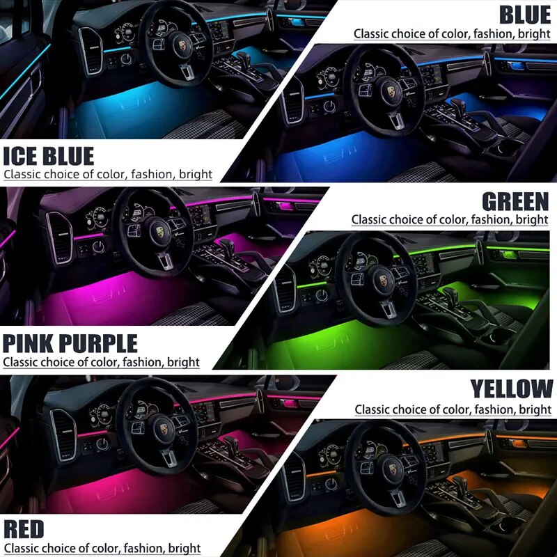 6/18 In 1 Rbg 64 Kleuren Auto  - Car Ambient Lighting 64 Color recensie en prijs