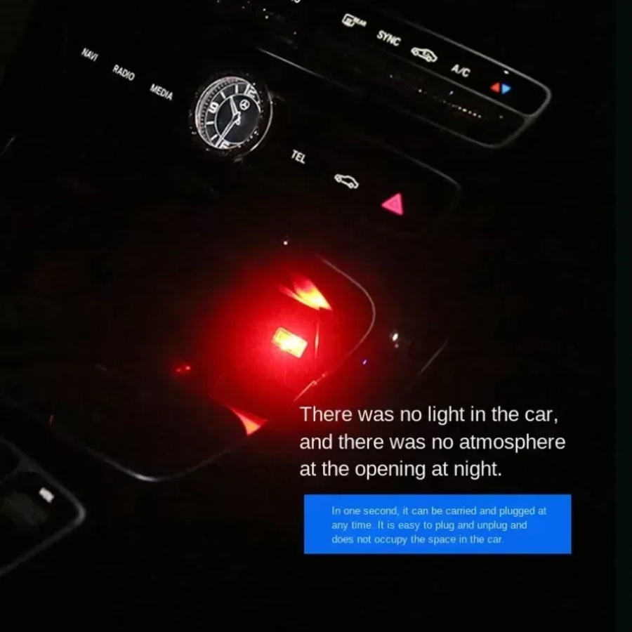5 stks/pak Mini 5V USB LED Nac - Car Interior Neon Light Usb recensie en prijs