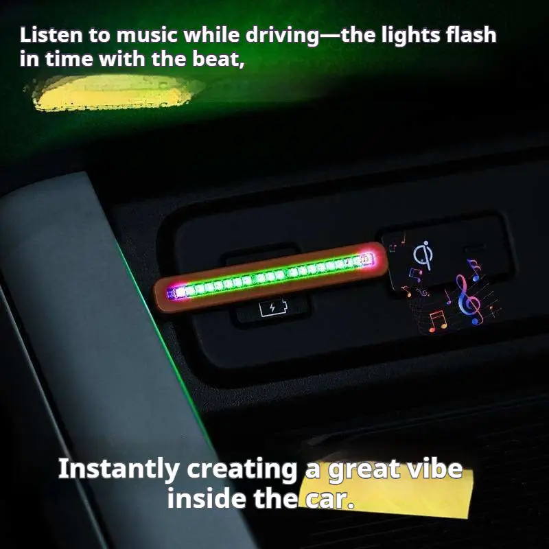 Type-C RGB geluidsgeactiveerde - Car Ambient Light Sound Activated recensie en prijs