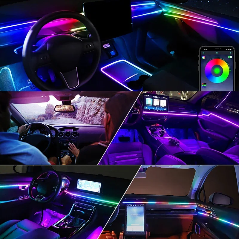 22-in-1 Premium Automotive LED - Car Ambient Lighting 64 Color recensie en prijs