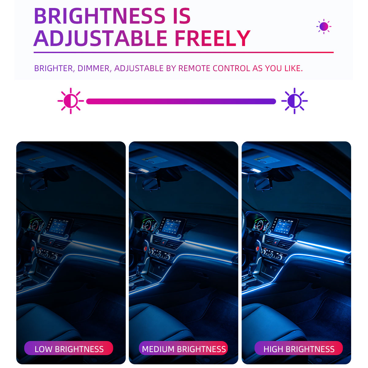 Auto 4/5/6in1 Interieurdecorat - Car Dashboard Light Fiber Optic recensie en prijs