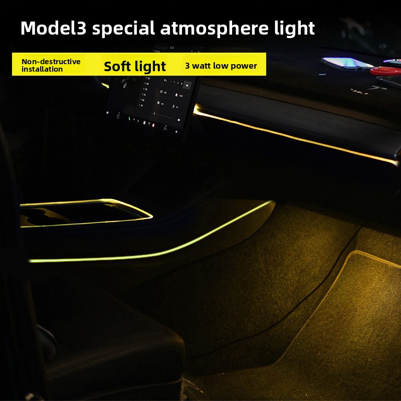Geschikt voor de Model 3 uit d - Car Dashboard Light Fiber Optic recensie en prijs