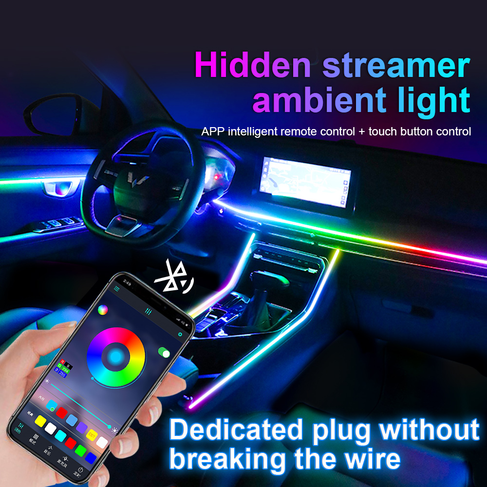 Rgb Led Auto Sfeer Licht Symfo - Car Dashboard Light Fiber Optic recensie en prijs