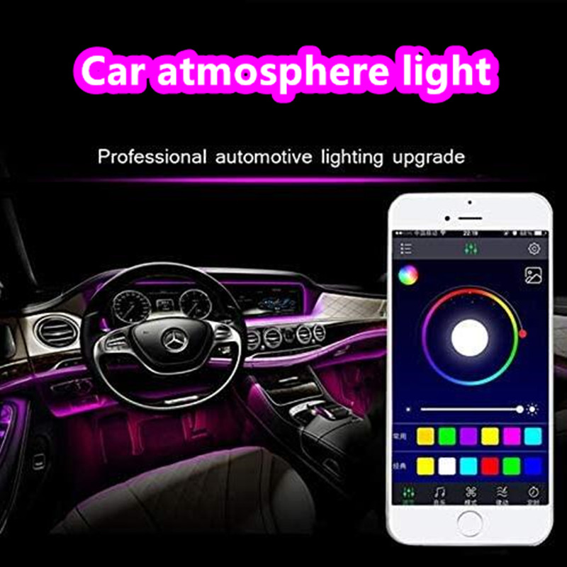 5 In 1 6M Rgb Glasvezel Sfeer  - Car Dashboard Light Fiber Optic recensie en prijs