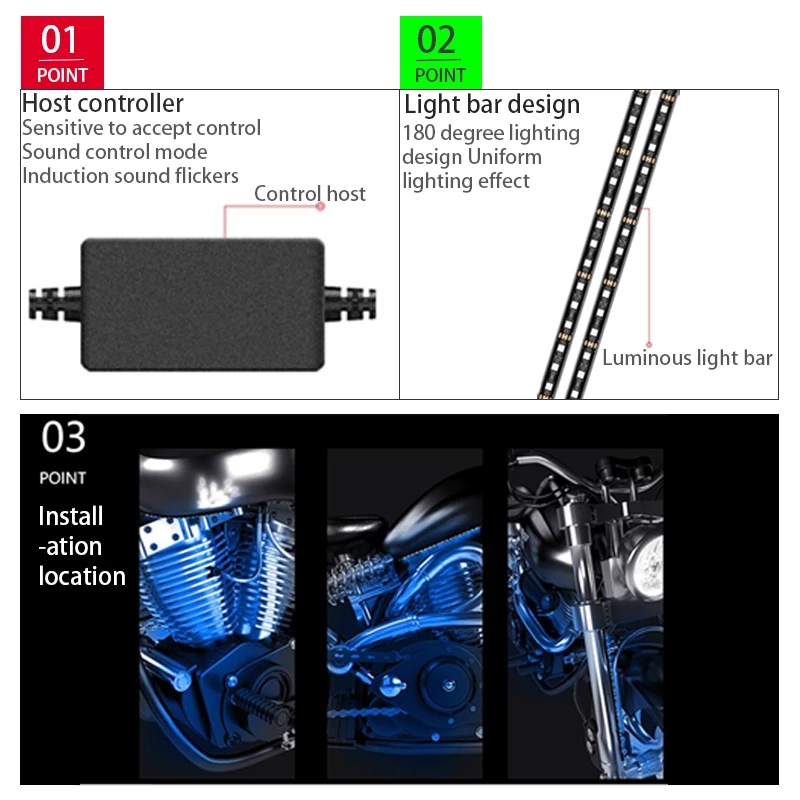 LED motorfiets decoratieve omg - Car Led Strip 12V Waterproof recensie en prijs