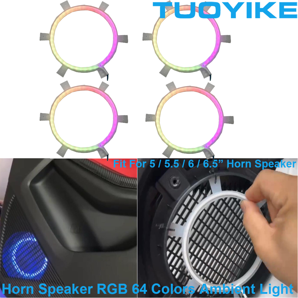 4PCS LED Symphony Car Audio Ho - Car Ambient Light Door Panel Acrylic recensie en prijs